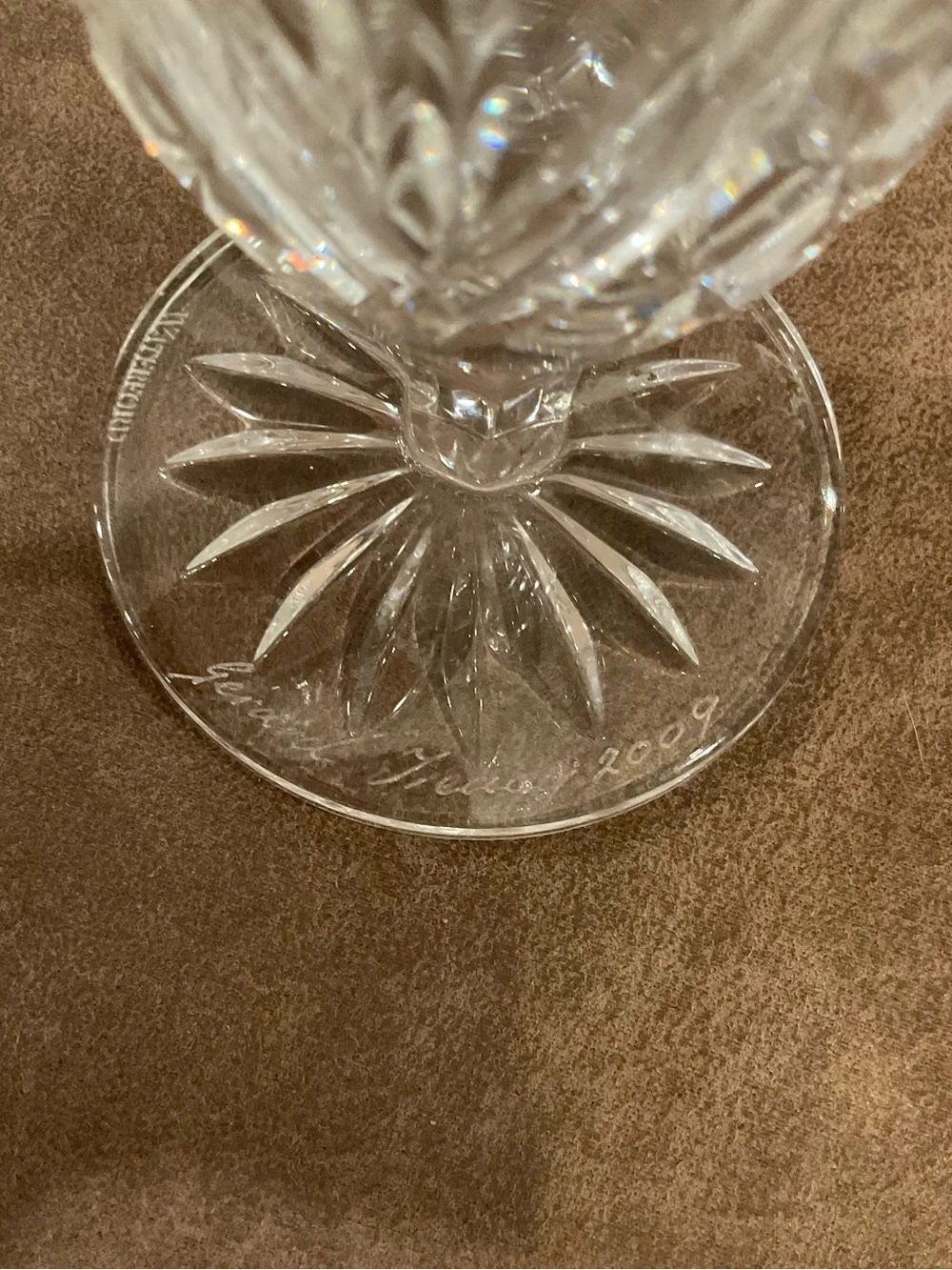 Waterford Crystal Ashbury Vase Signed by Gerard Treacy